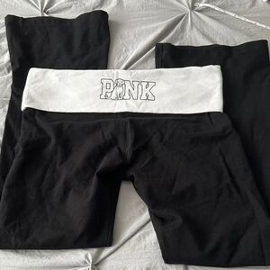 Pink boot cut yoga pants